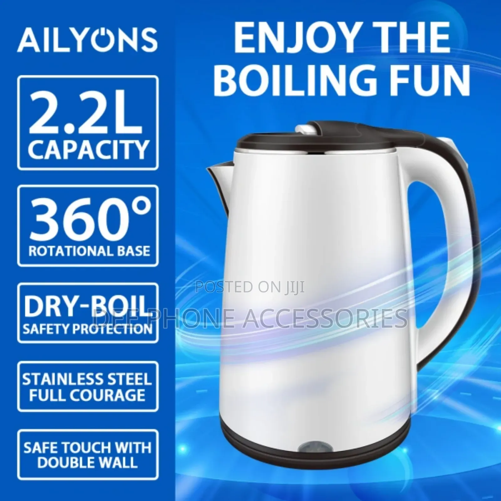 Ailyons Fk 0308 2.2 L Electric Kettle