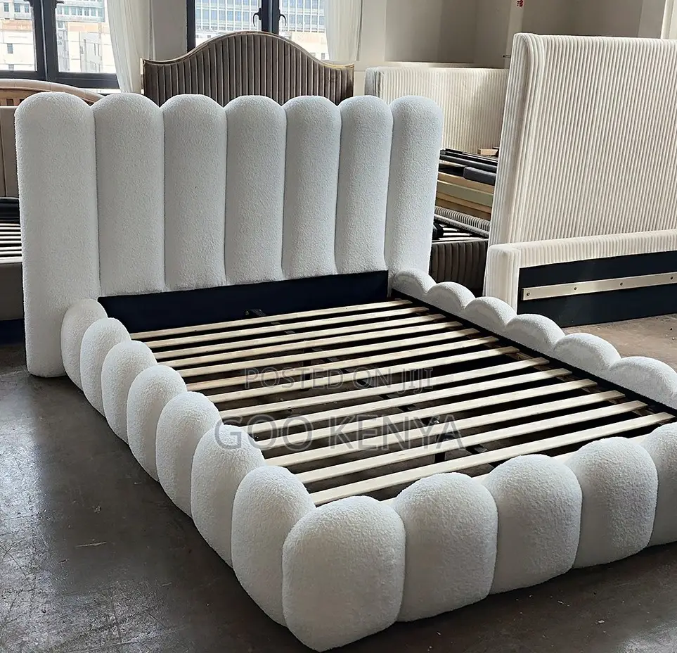 Home Bed;Upholstered Italian Bed Frame Available in King or Queen Size