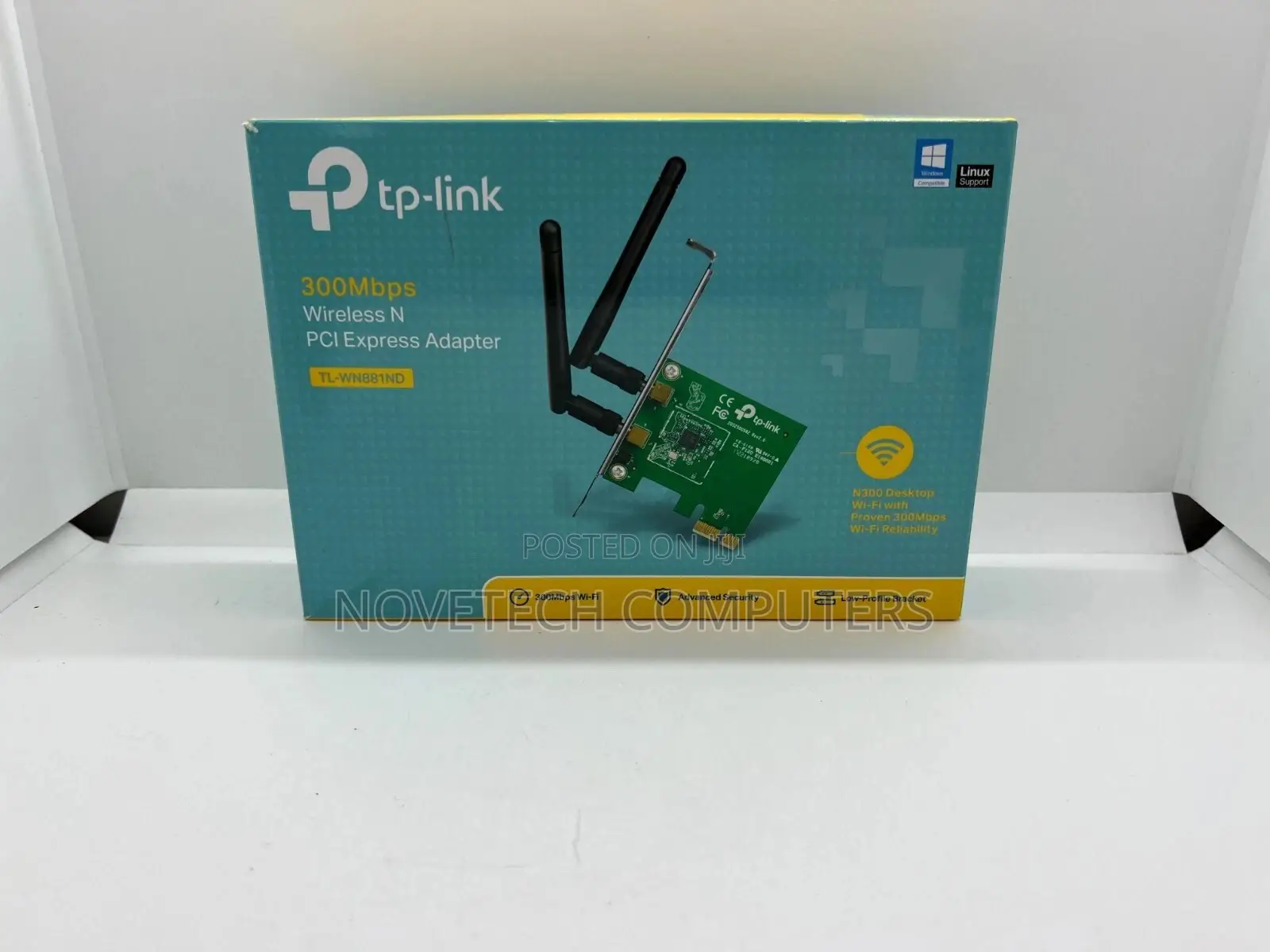 Brand New Tp-link 300mbps Wireless N Pci Express Adapter Tl-wn881nd