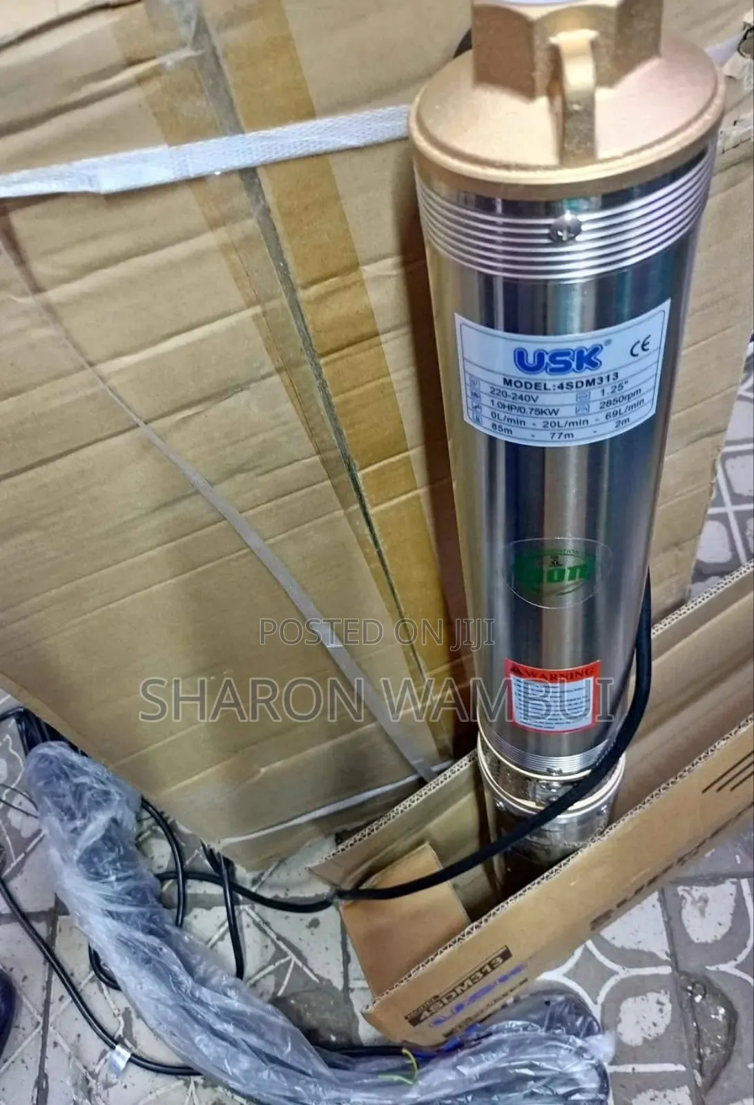 Usk 1hp Submersible Water Pump/ Submersible Water Pump