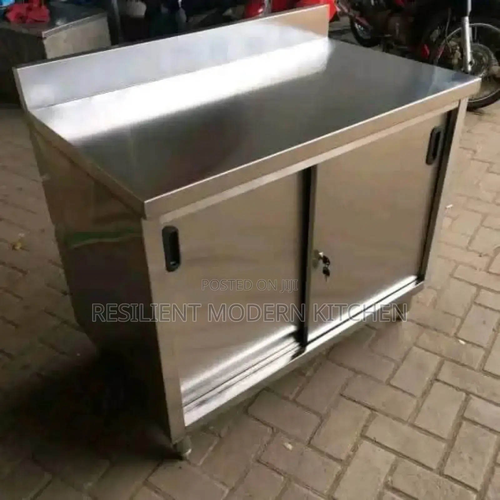 Worktop Table With Cabinet