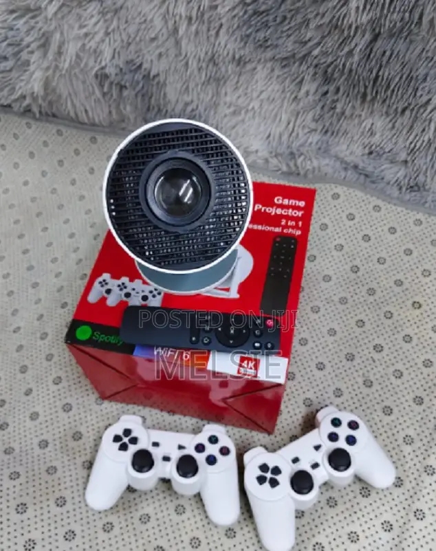 2-in-1 Portable Mini Projector F300 Controller Gamepad Android 11