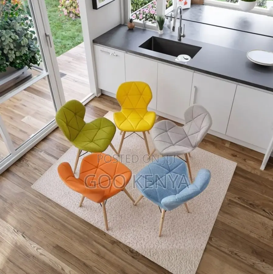 Home Chair; Modern Fabric Wooden Dining Chair for Home and Hospitality