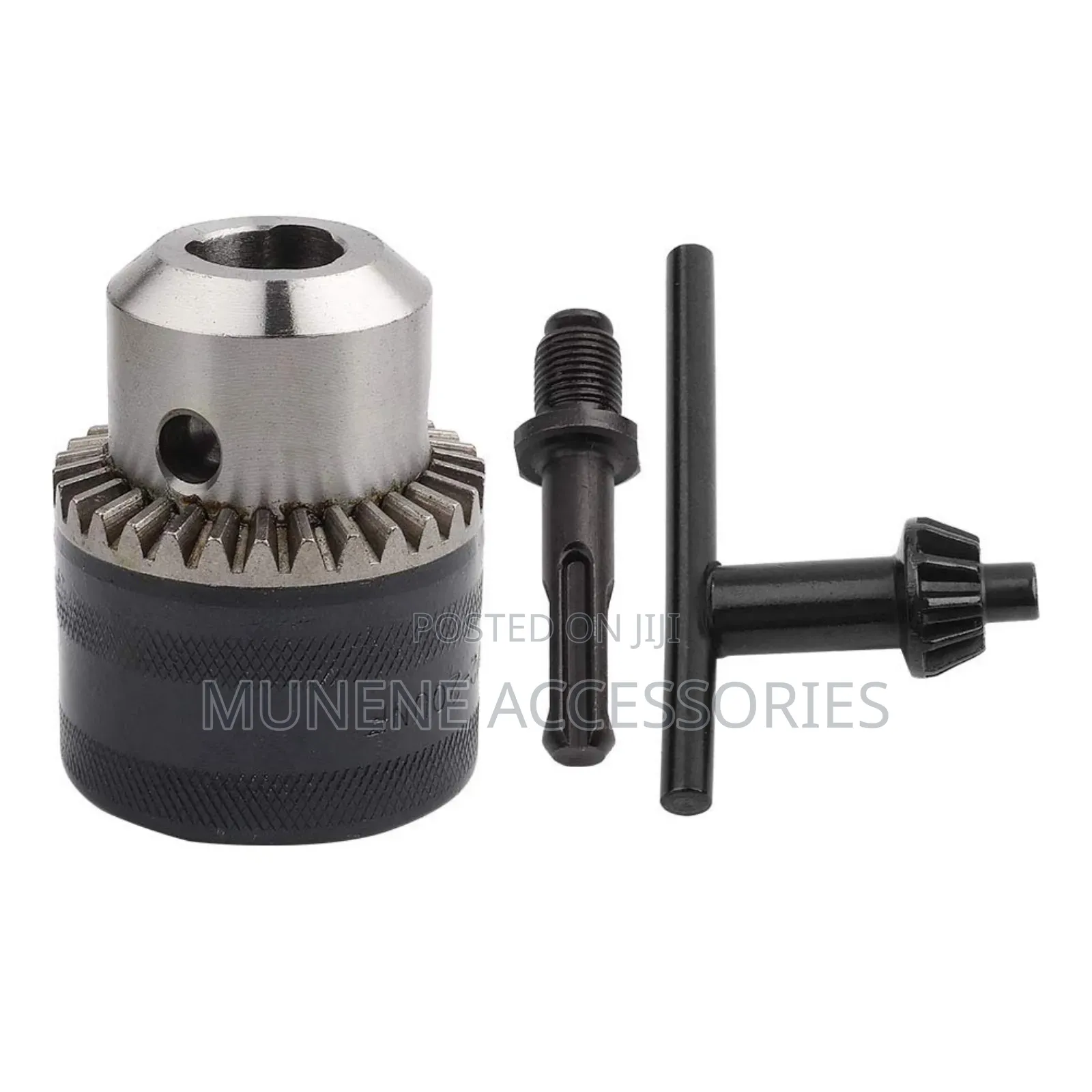 3.0-13mm 1/2 Key Type Drill Chuck Adapter Kit Wit Hammer Round Adapter