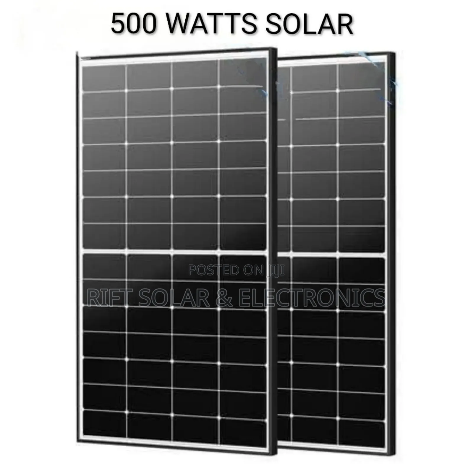 500watts - 36 Volts Monocrystalline All Weather Solar Panels Half Cell