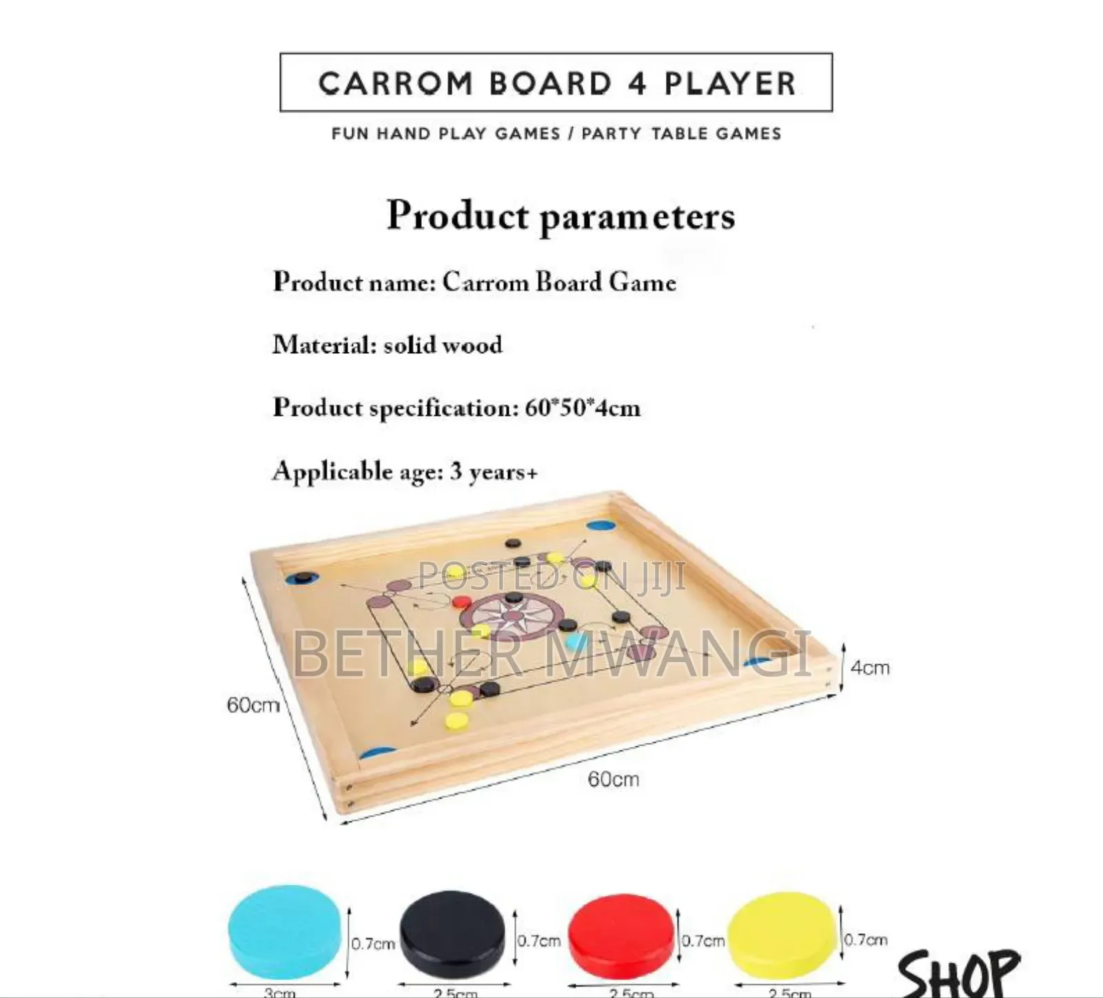 Carrom Board 4 Player In Kenya