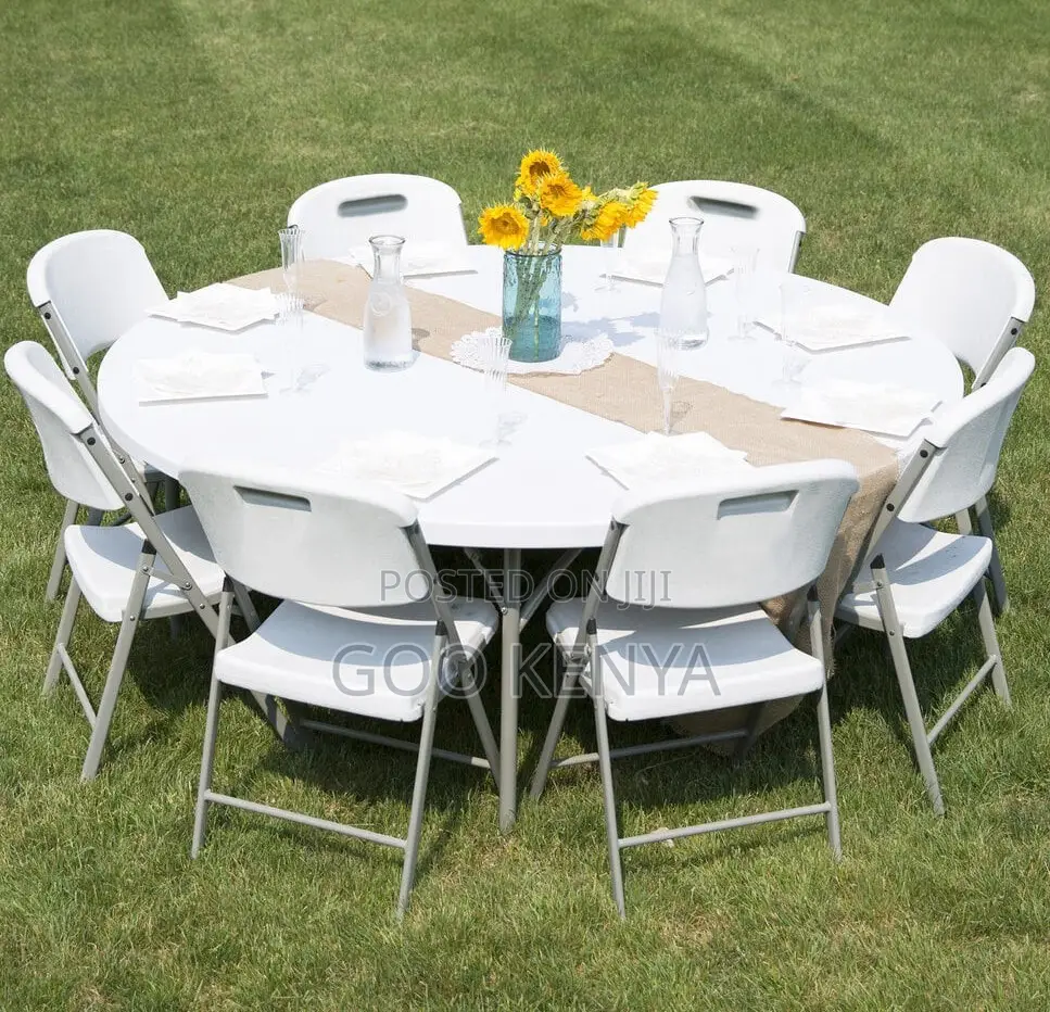 Home Table;Premium Event-Ready Fold Round Table for Indoor and Outdoor