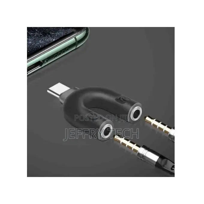 Hd Splitter Typec Audio Splitter for Headphones and Microphones