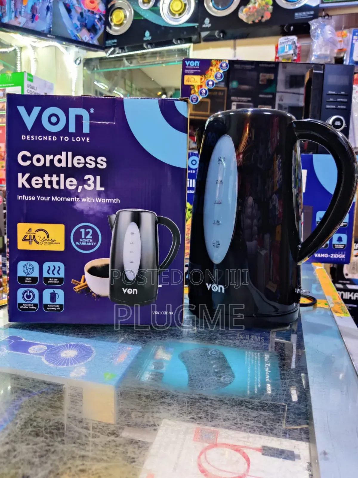Von 3 Litres Cordless Kettle