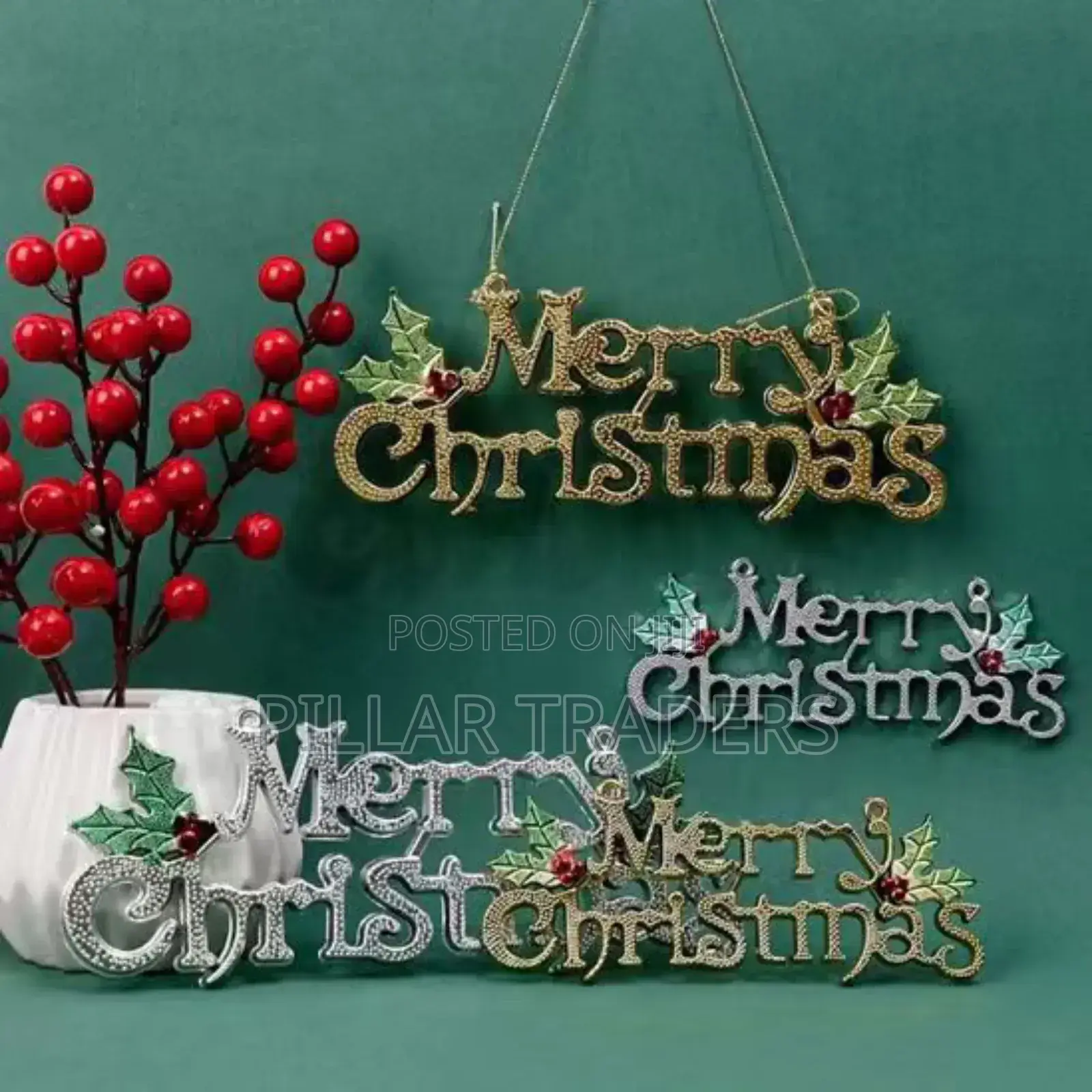Christmas Letter Hanging Sign