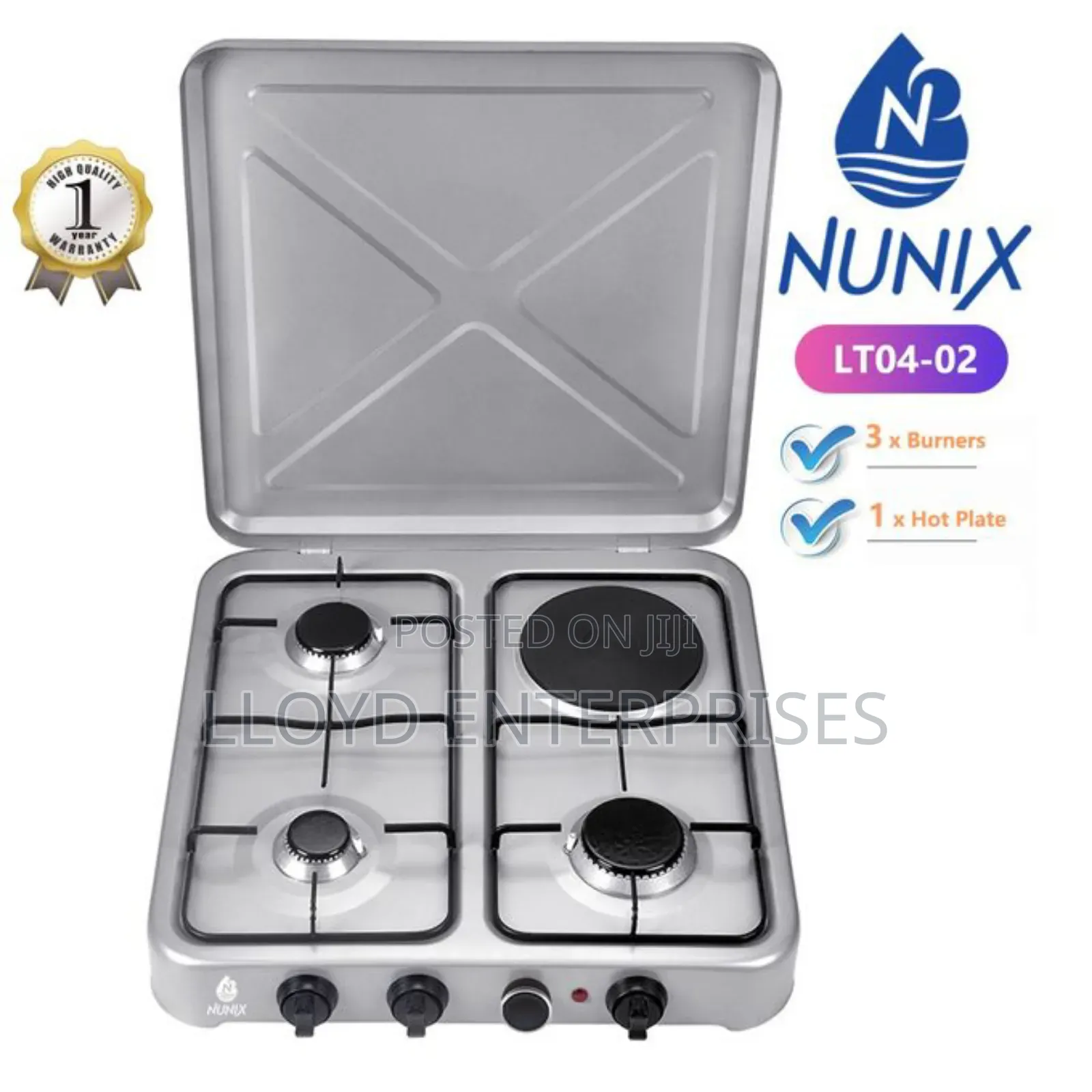 Nunix Lt04-02 3+1 Table Top Cooking Stove