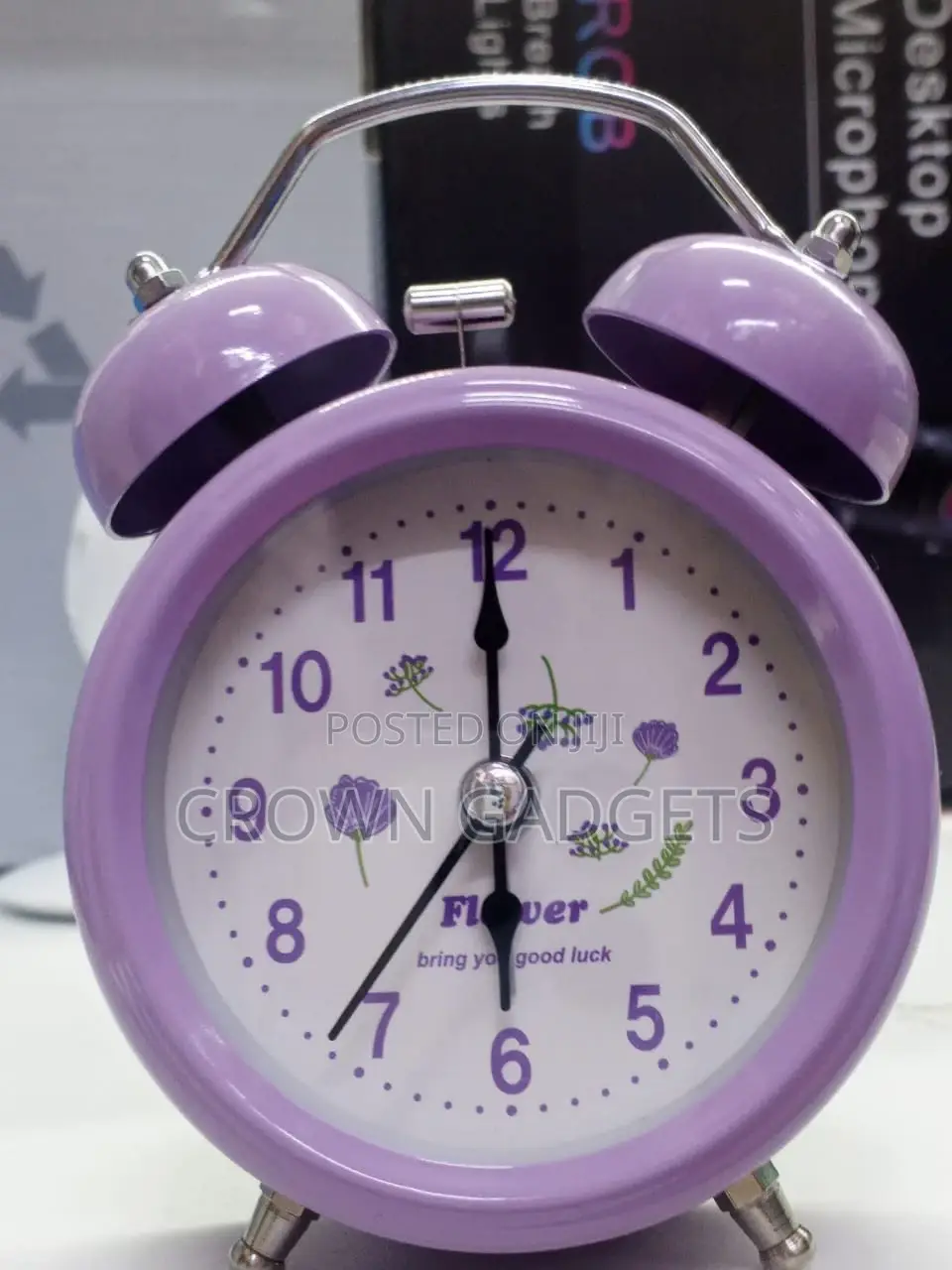 Classic Twin-Bell Cartoon Alarm Clock for Heavy Sleepers Students
