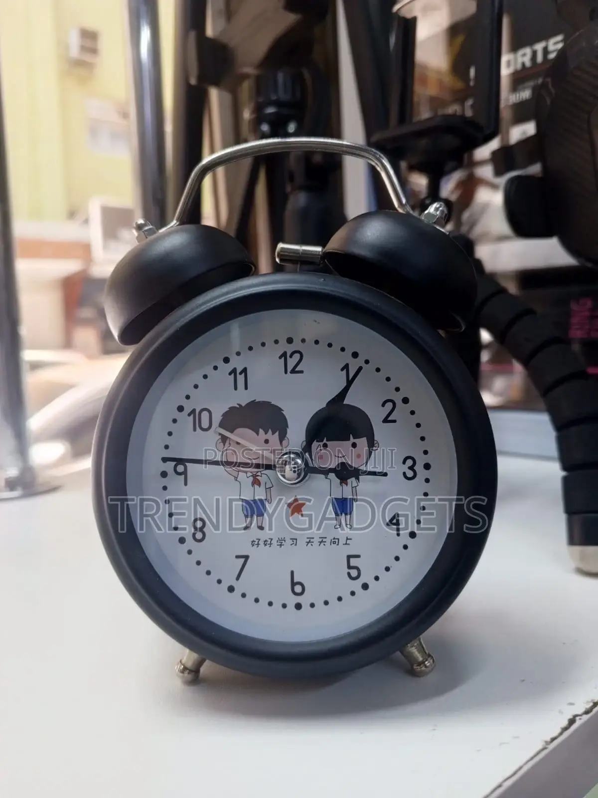Colorful Kids Twin-Bell Analog Alarm Clock | Loud Ring Backlight