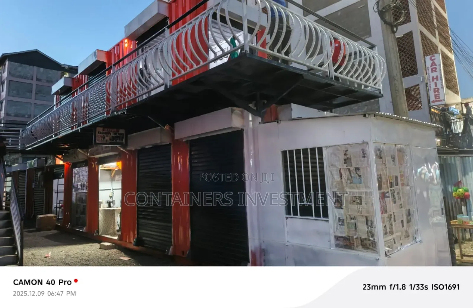 We Sell Shipping Container Stalls- This Project Delivered To Mwiki.