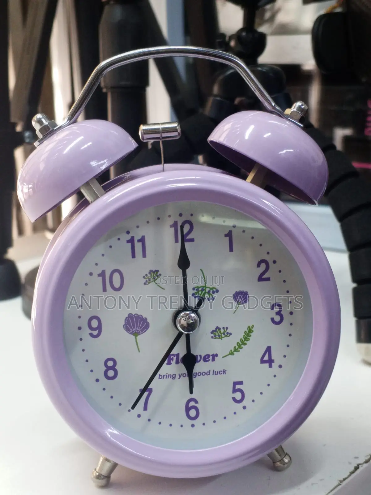 Children’S Twin-bell Analog Alarm Clock With Loud Ring & Backlight