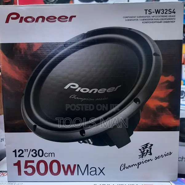 Pioneer Subwoofer Bass Car Speaker, 12 " Inch 1500w. Ts-W32s4 Woofer