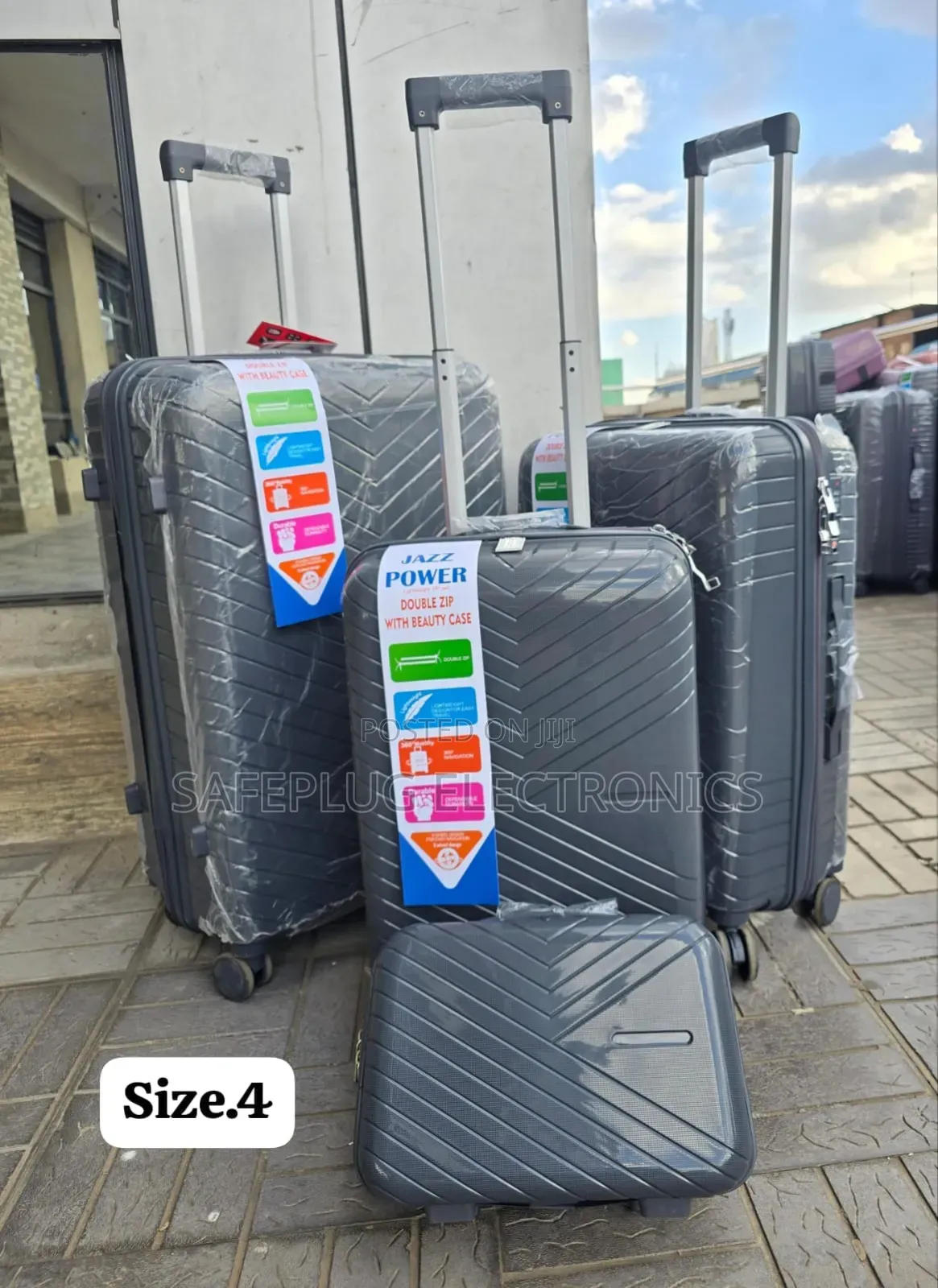 -In-1 Unbreakable Suitcase Set - Luxury Spinner Wheels Zipper Frame