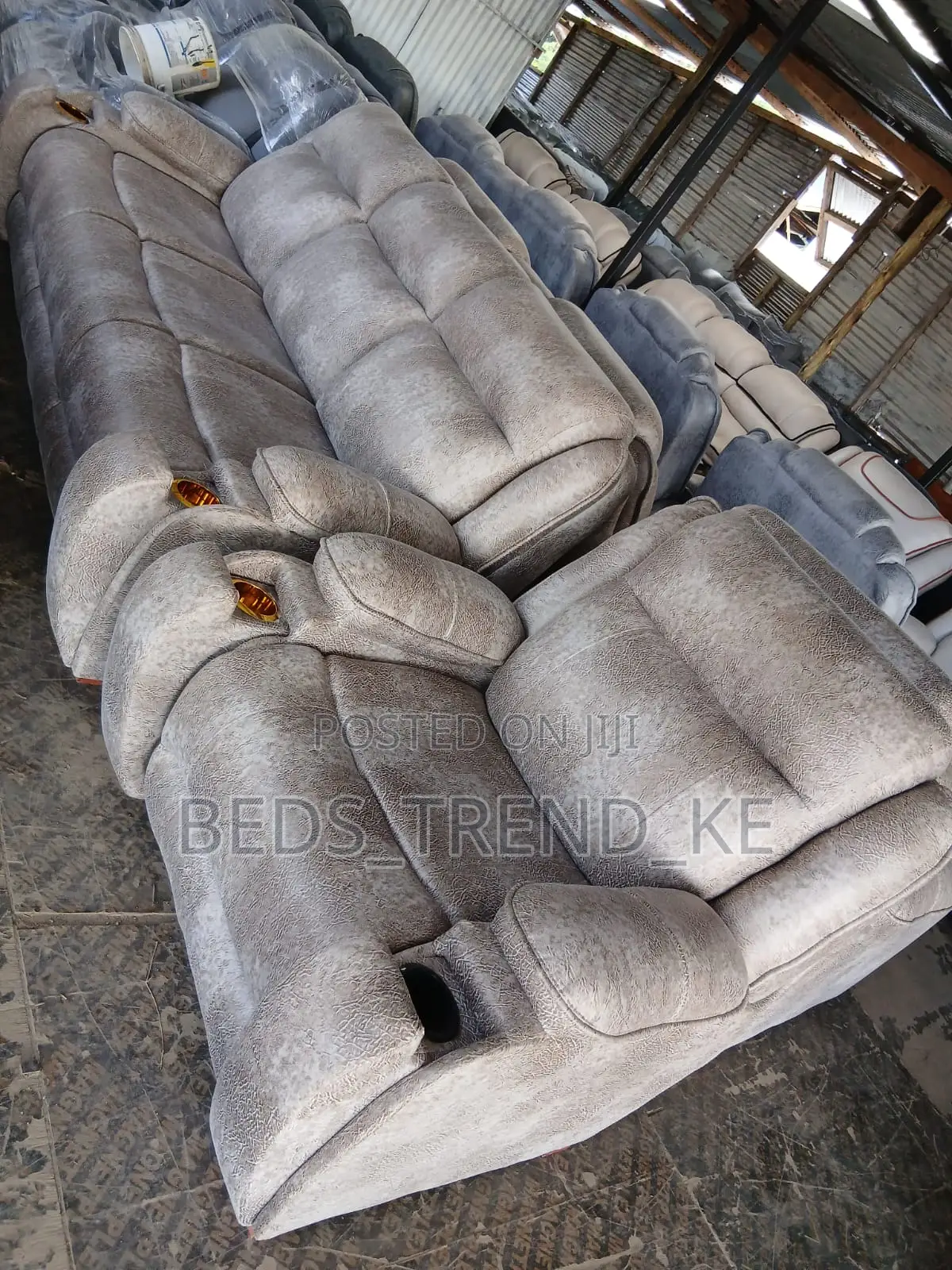 Loyal 5 Seater Semi Recliner Sofa 3,1,1