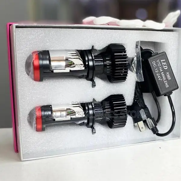Y10 Bulb H7 Led Projector Turbo Fan Car Headlight Mini Lens Canbus