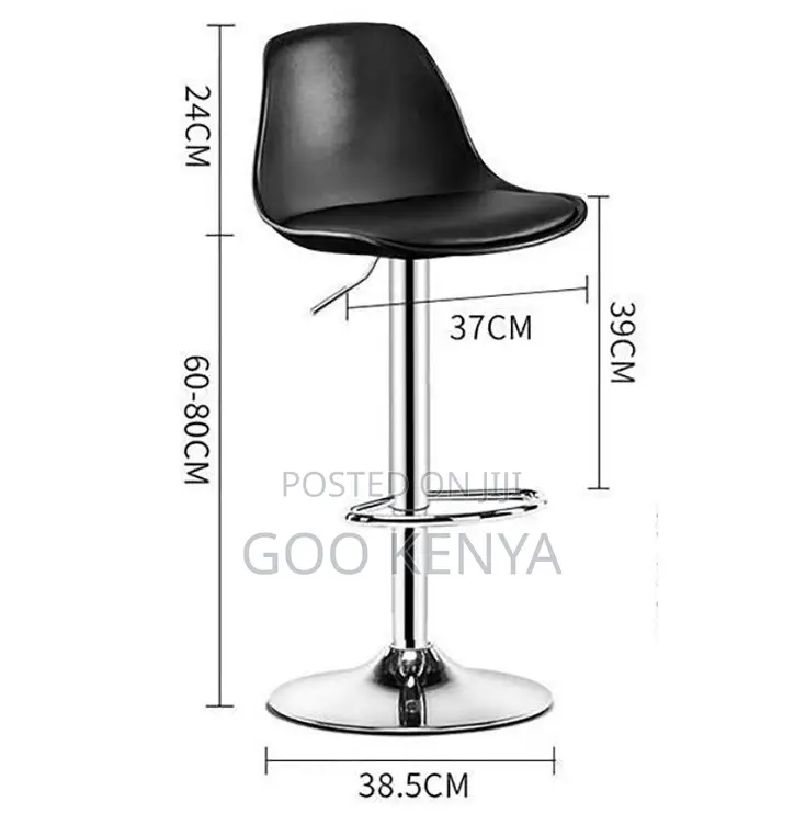 Home Bar Stool;Durable Leather Barstool With Steel Frame for Home Bars