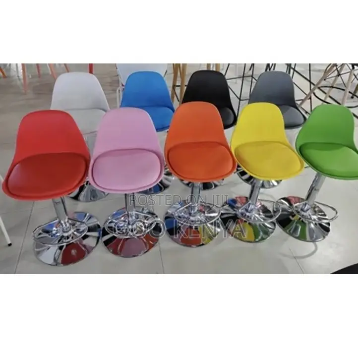 Home Bar Stool;Durable Leather Barstool With Steel Frame for Home Bars