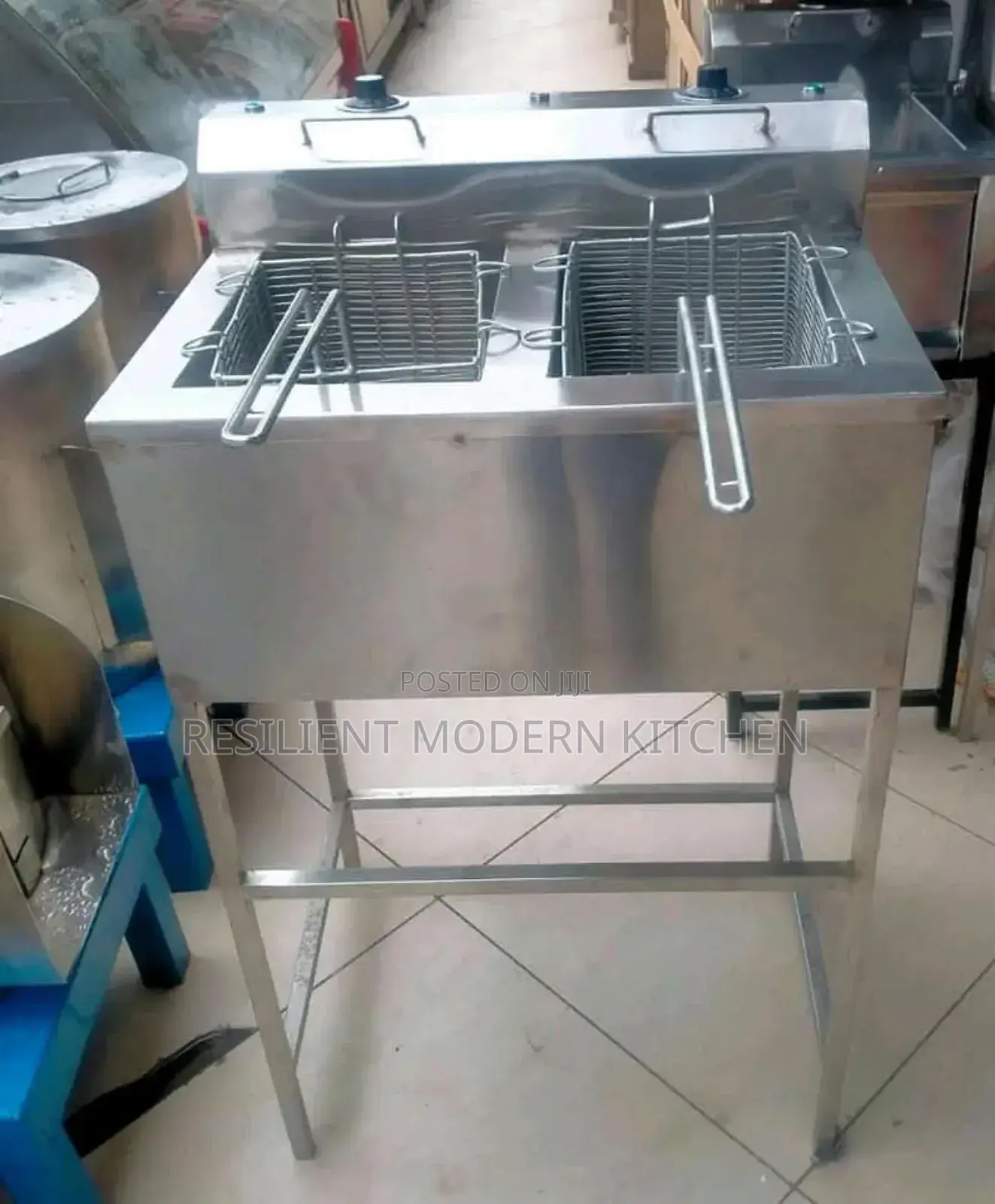 Affordable Stainless Steel Double Fryer 17l+17l