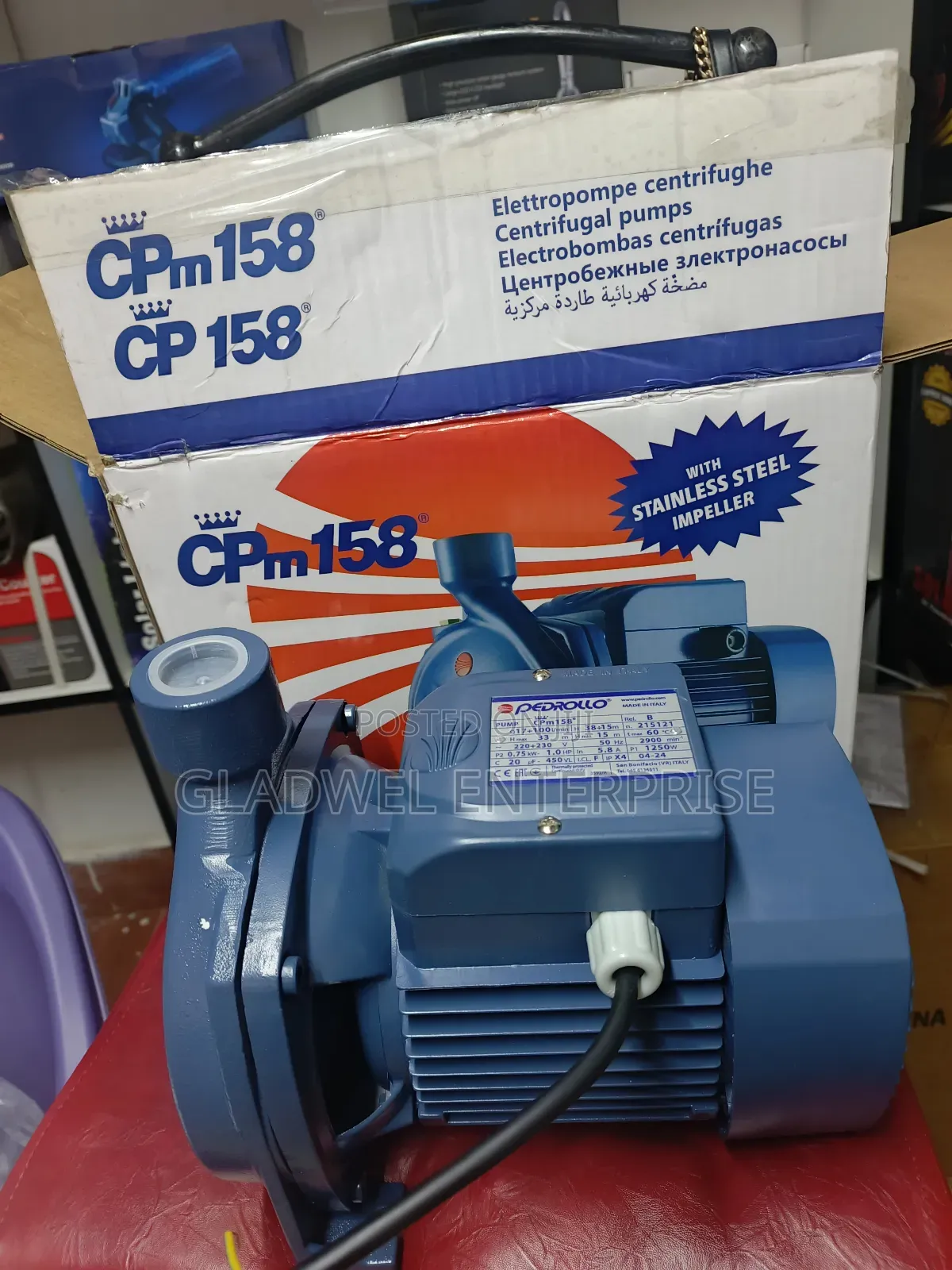 1hp Pedroll Centrifugal Service Pump / Booster Pump