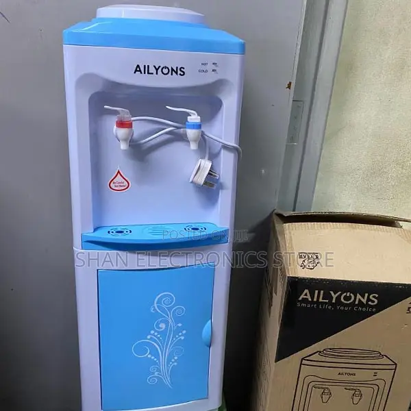 White Ailyons Hot and Cold 2 Taps Water Dispenser
