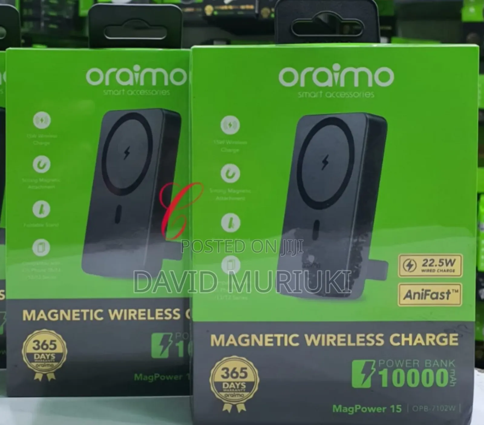 Oraimo Magpower 15 Opb-7102w 10000mah Magnetic Wireless