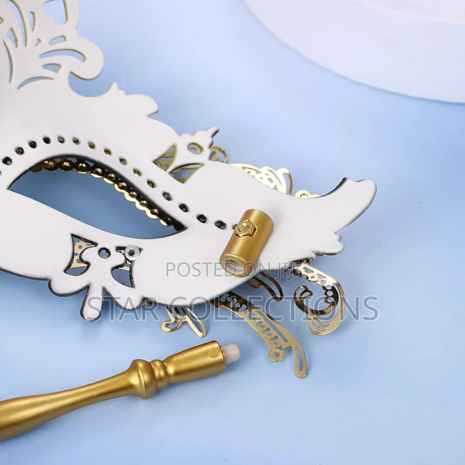 High Quality Ladies Detachable Handheld Stick Masks