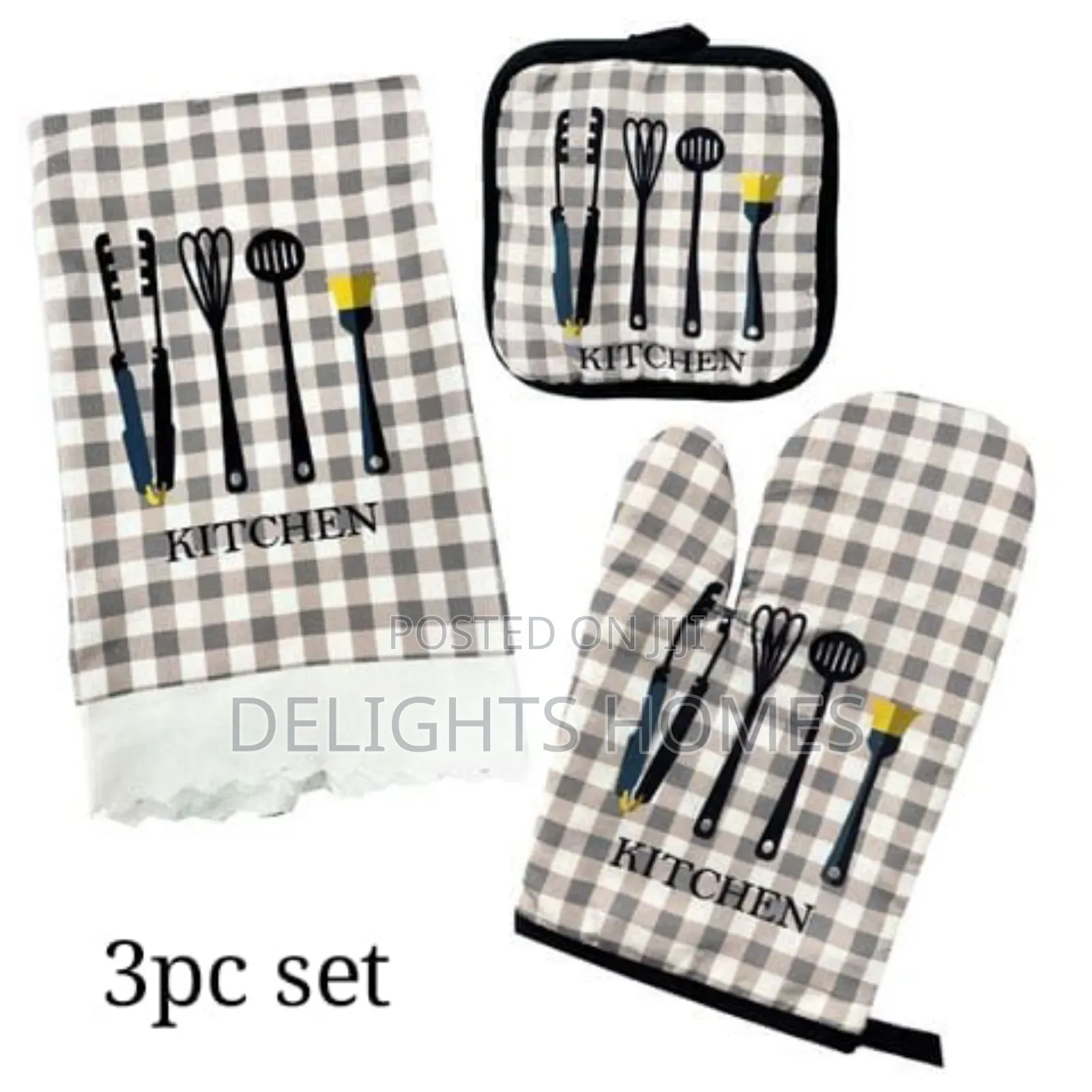 3pcs Kitchen Glove Set_haw