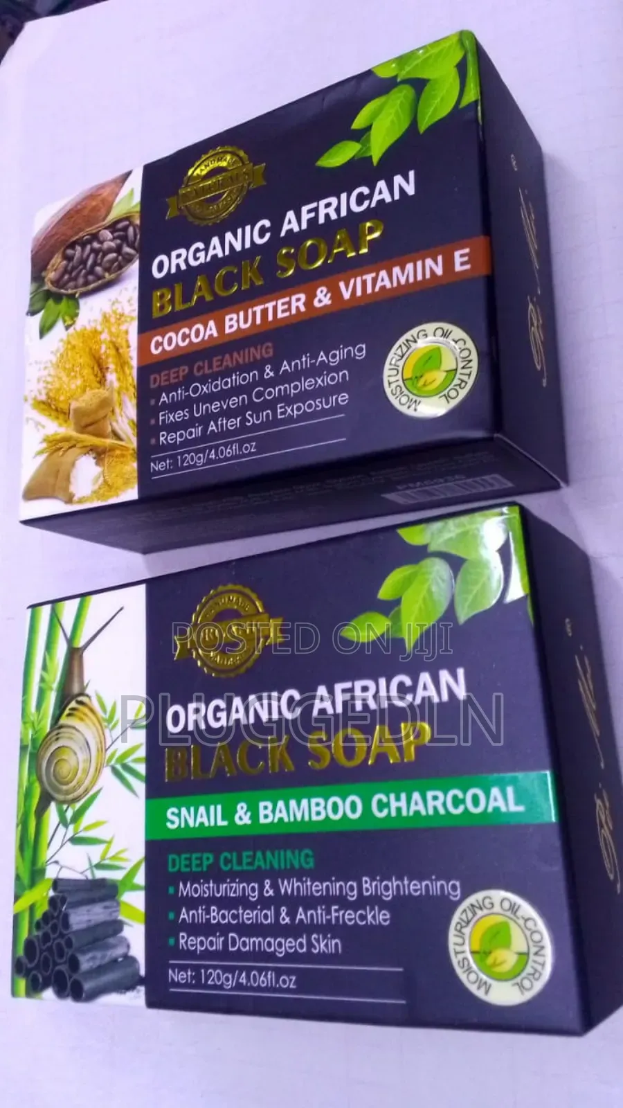 Organic African Black Soap.