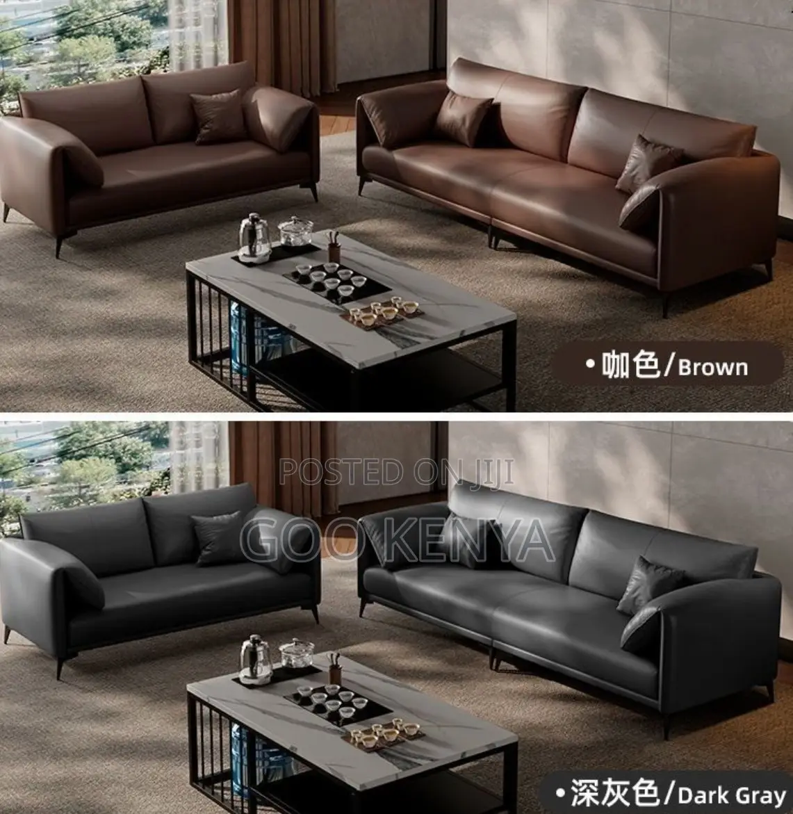 Office Sofa;Modern Sectional Sofa With Eco-Friendly Leather for Office