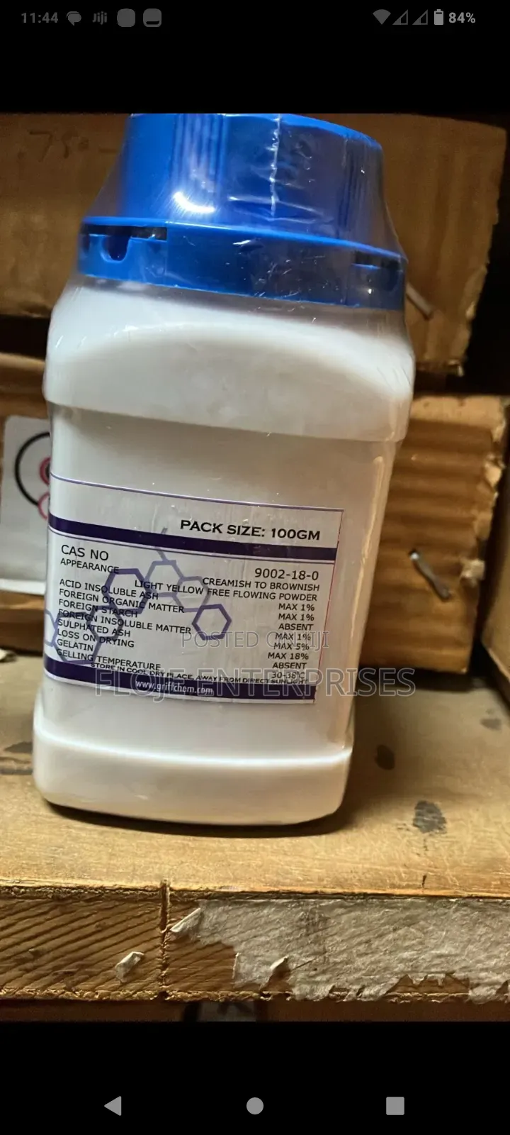 Agar Agar 100g Griffchem