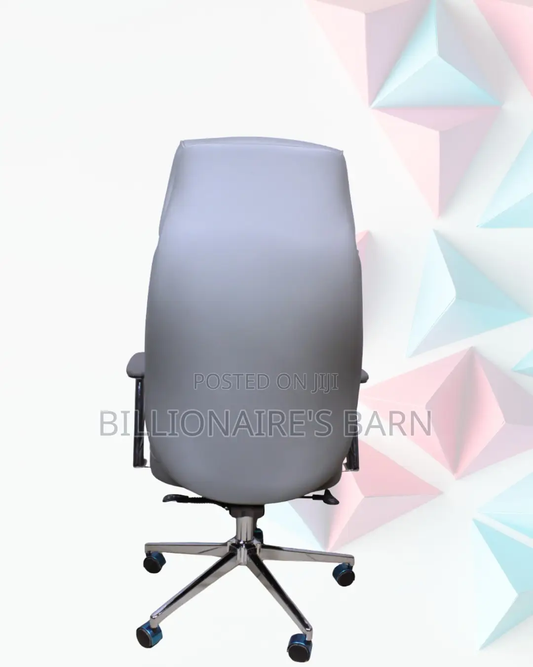 Swivel Office Padded Armrests Grey | Same-Day Delivery Available