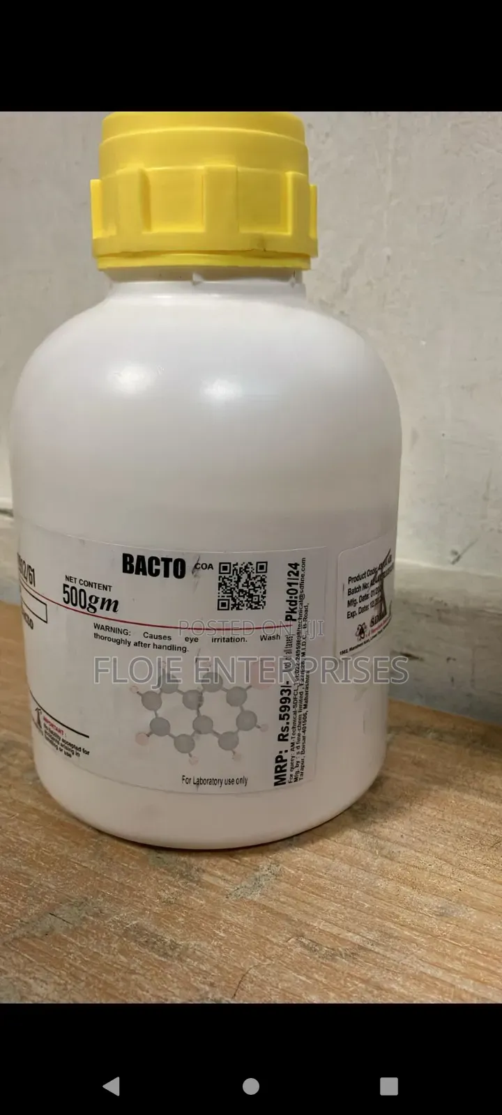 Agar Agar For Bacteriology 500g Sdfine