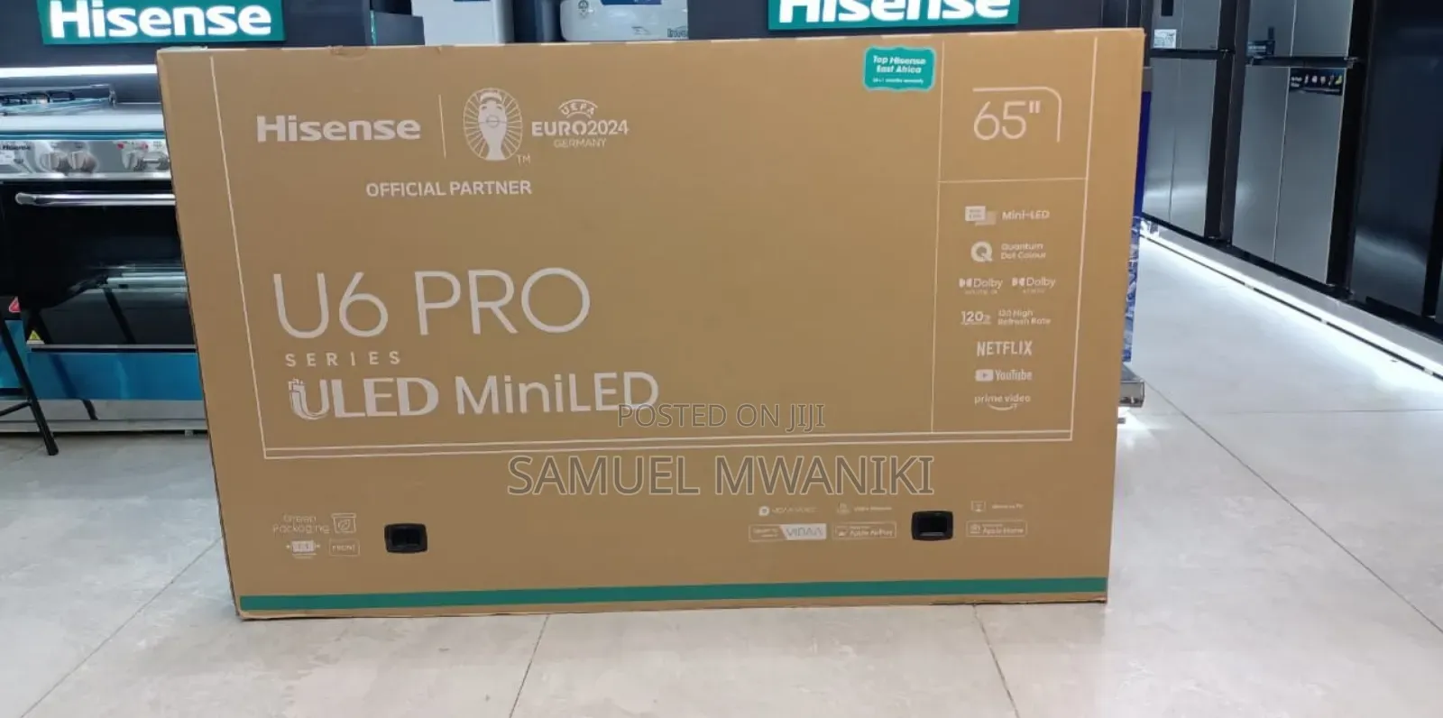 Hisense 65" Uled Pro Miniled Tv New Model Dolby Vision Hdr10+ 120 Hz