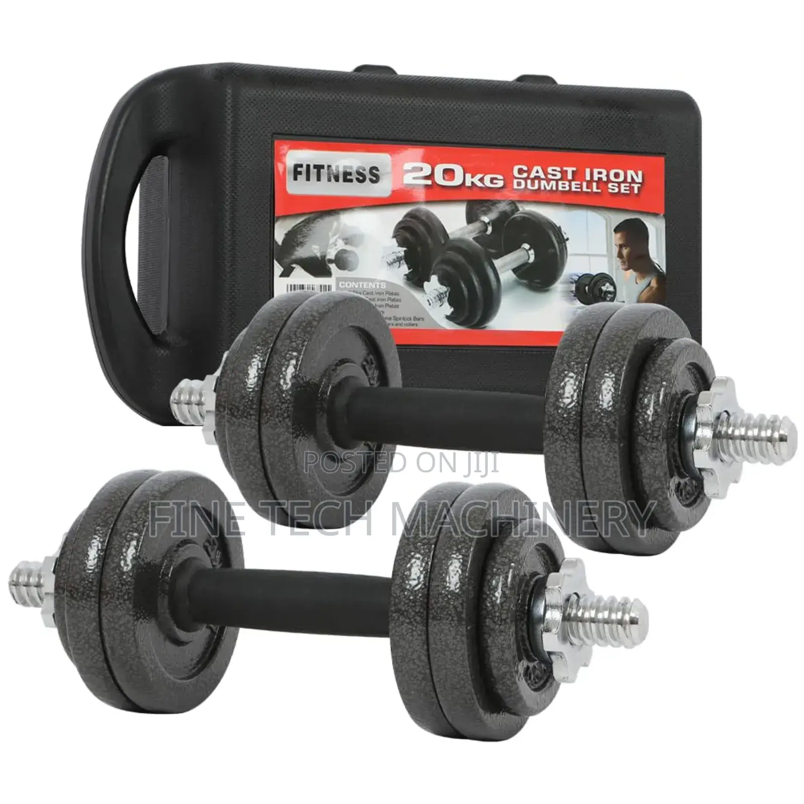 20kg Cast Iron Dumbells Set