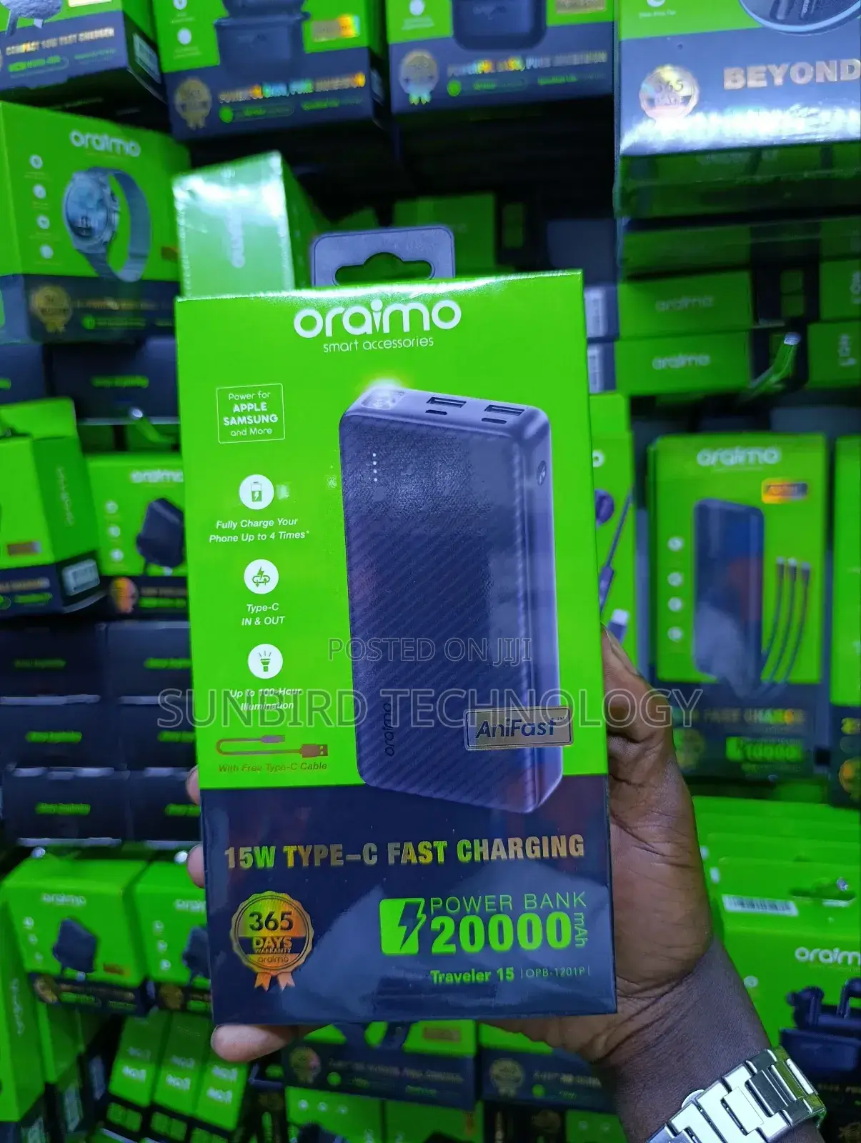 Oraimo Traveler 15 Opd-1201p 20,000mah Powerbank