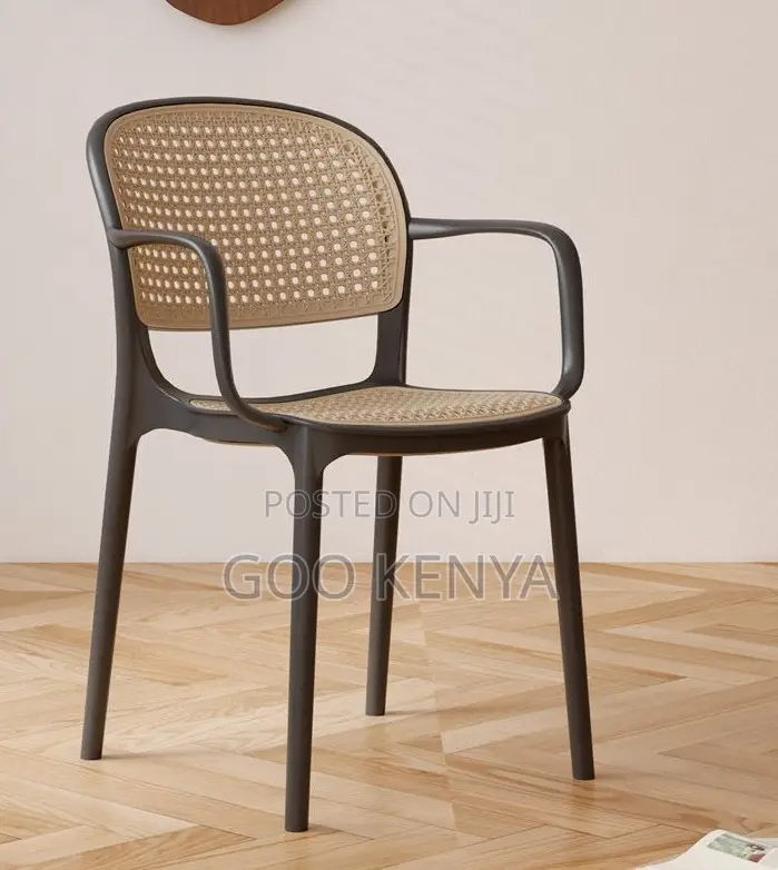 Home Chair; Outdoor Patio Plastic Armchair – Stackable Portable