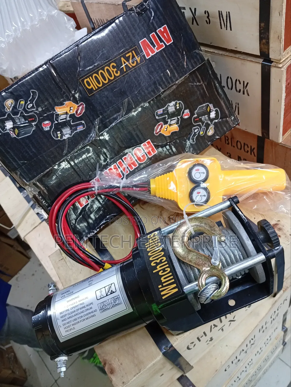 1350kgs 12v Electric Winch