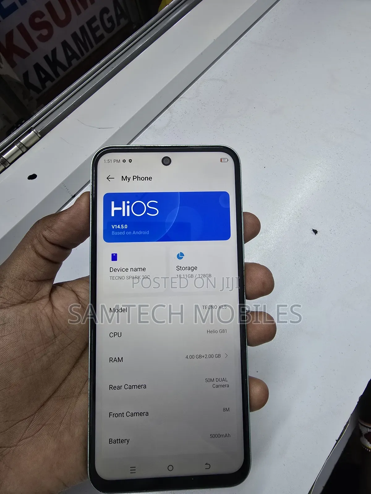 Tecno Spark 30C 128 GB Silver