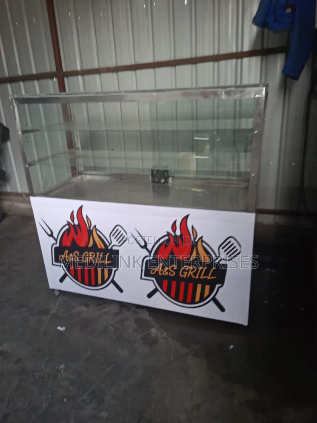 Stainless Steel Commercial Kitchen Chiller Cake Display