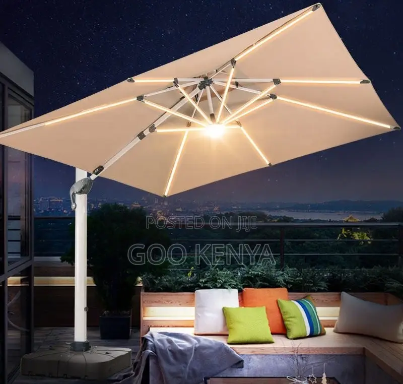 Home Umbrella;Contemporary Garden Umbrella With Large Double Canopy