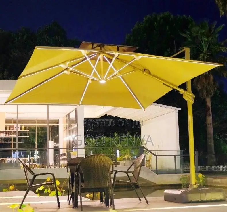 Home Umbrella;Contemporary Garden Umbrella With Large Double Canopy