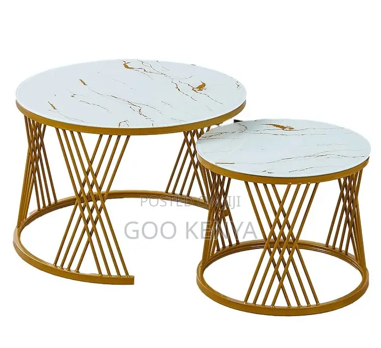 Home Table Set; Functional Glass Nesting Coffee Tables for Living Room