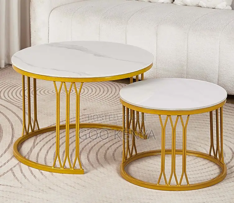 Home Table Set; Functional Glass Nesting Coffee Tables for Living Room