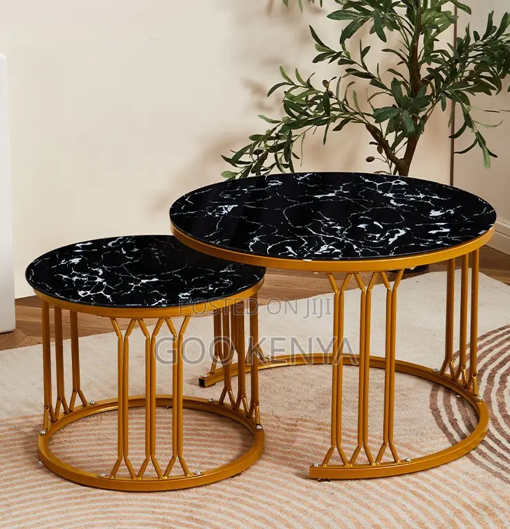 Home Table Set; Functional Glass Nesting Coffee Tables for Living Room