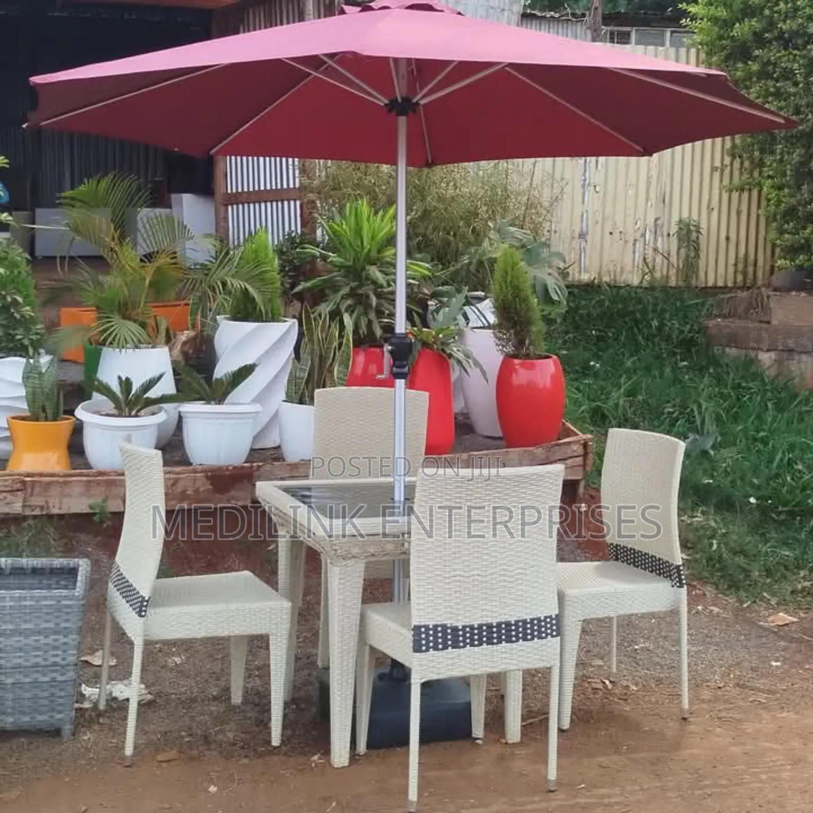 4-Seater Woven Outdoor Set