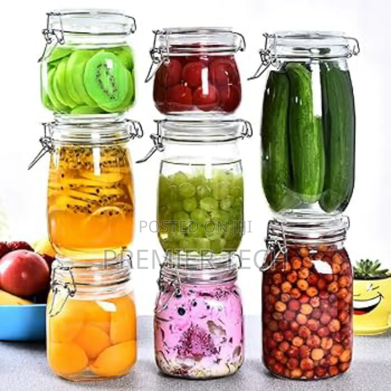 Airtight Clip Lid Thick Glass Containers
